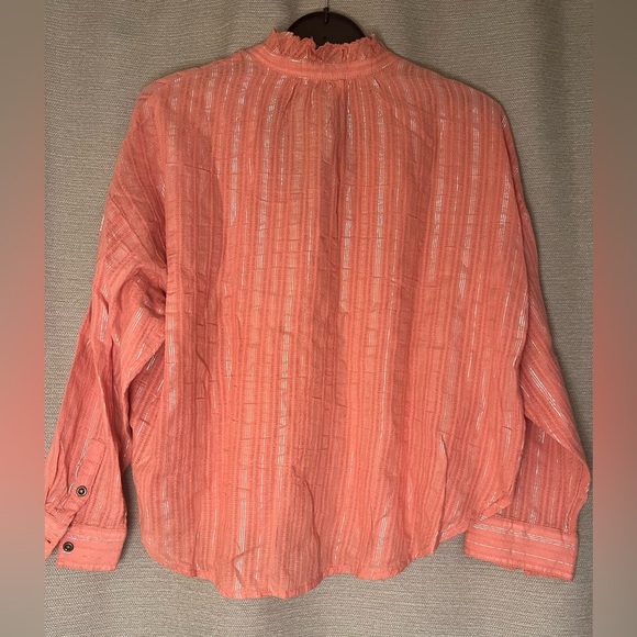 Anthropologie Pilcro oversized Boho Cottage blouse - Picture 4 of 14